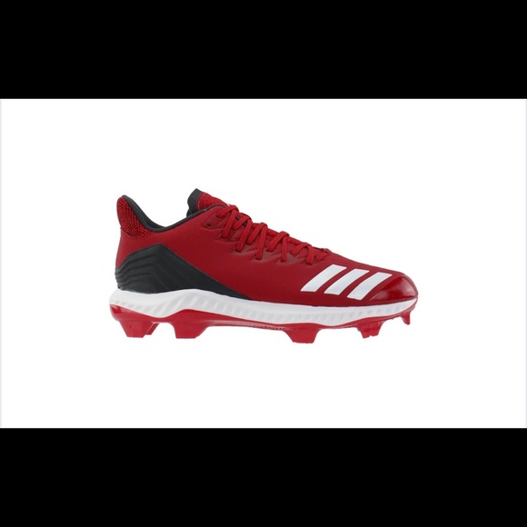 Adidas Men’s Icon Bounce Hybrid Red Baseball Cleats Size 12 NWT main image 6